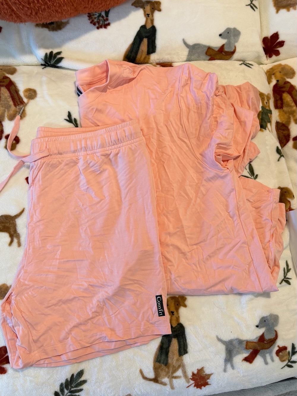 Cozy Cotton Pink Short Sleeve Pajama Set by CornFi